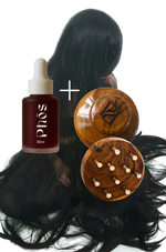 Kansa Massager with Complimentary Mini Hair Oil