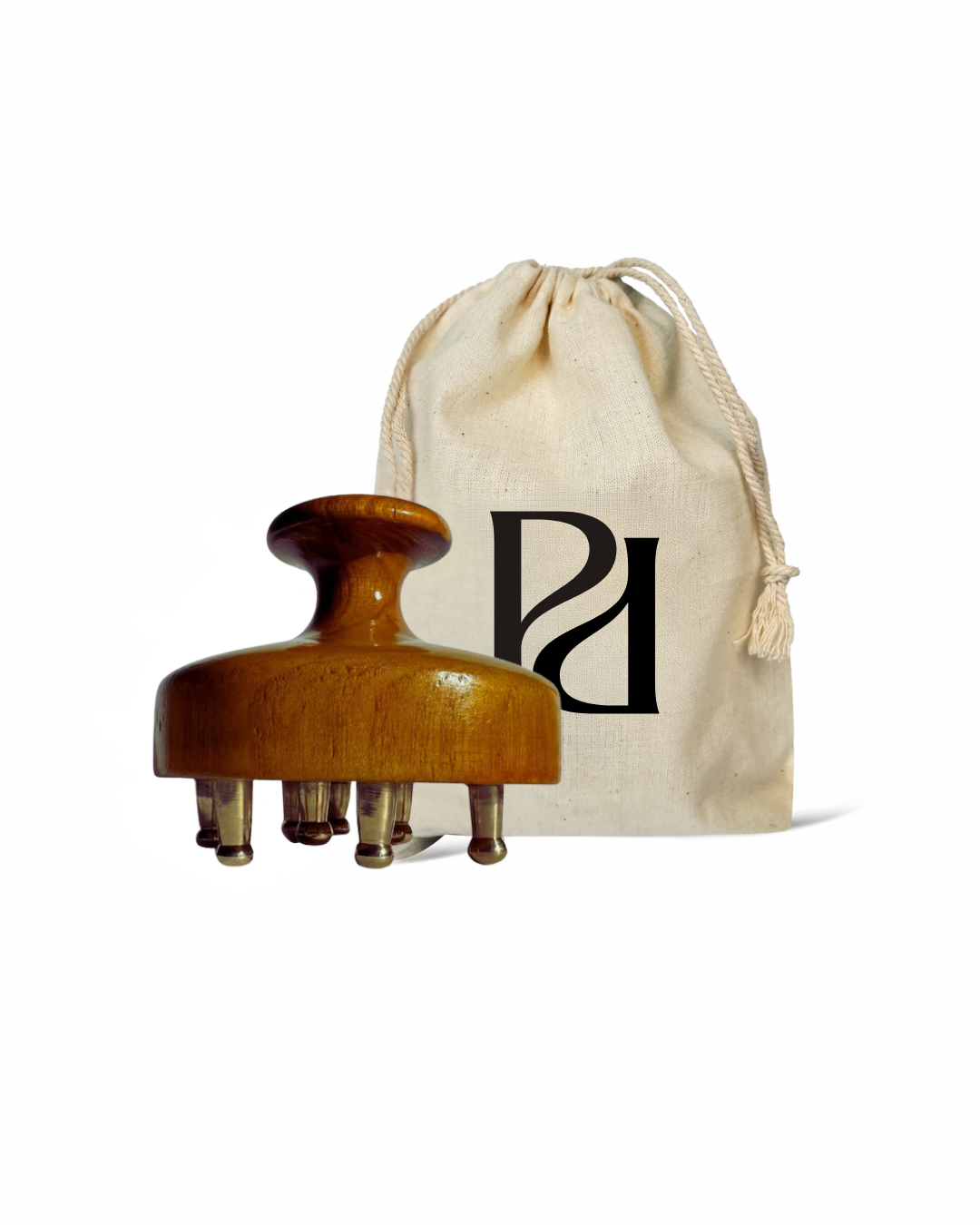 Kansa Massager with Complimentary Mini Hair Oil